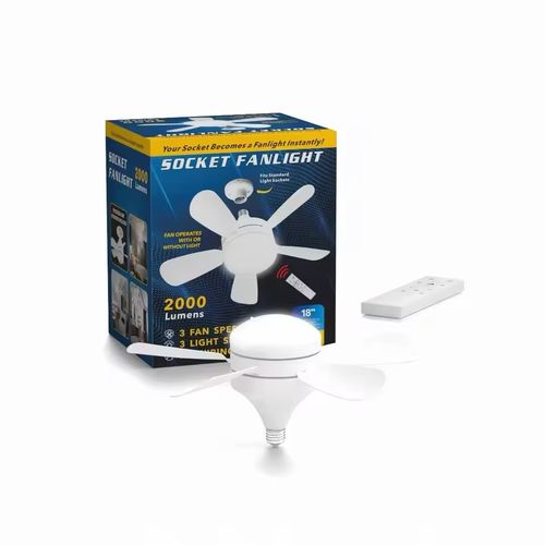 🌬️ Ventilateur de Plafond avec Lumière LED & Télécommande – 2 en 1