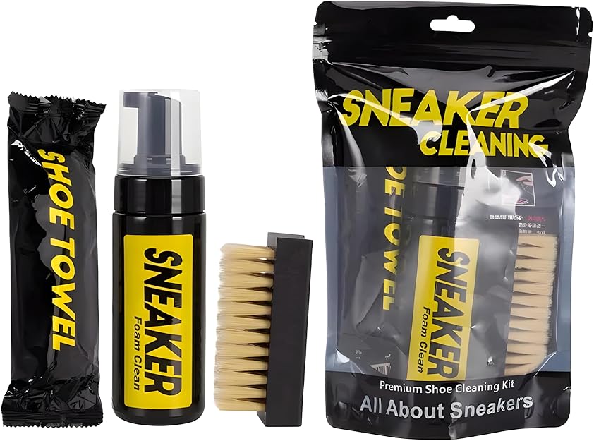 🧼 Kit de Nettoyage pour Sneakers – Brosse, Mousse, Lingettes – Entretien Universel pour Chaussures