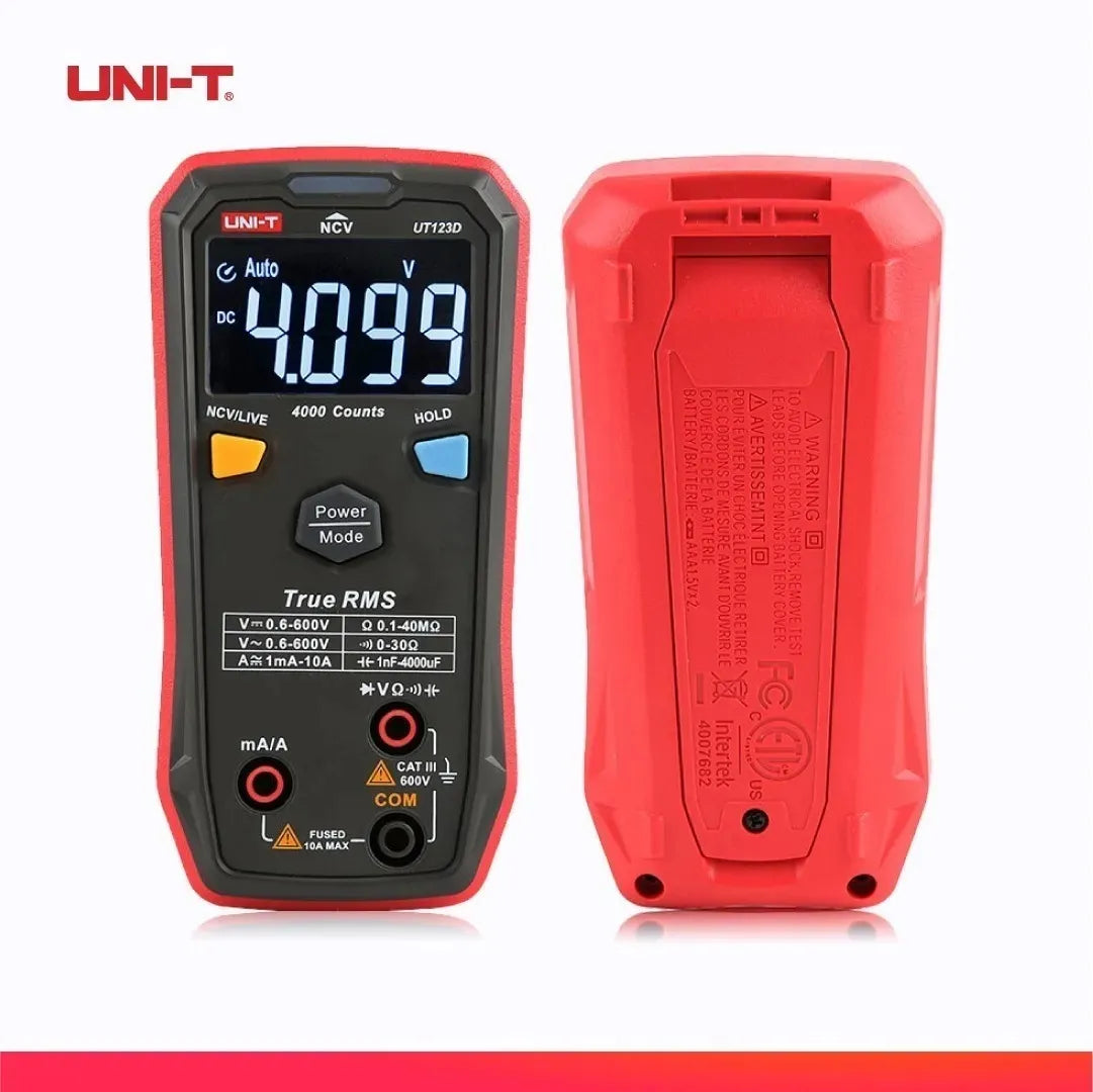 🔧 Mini Multimètre Numérique Intelligent UNI-T UT123D