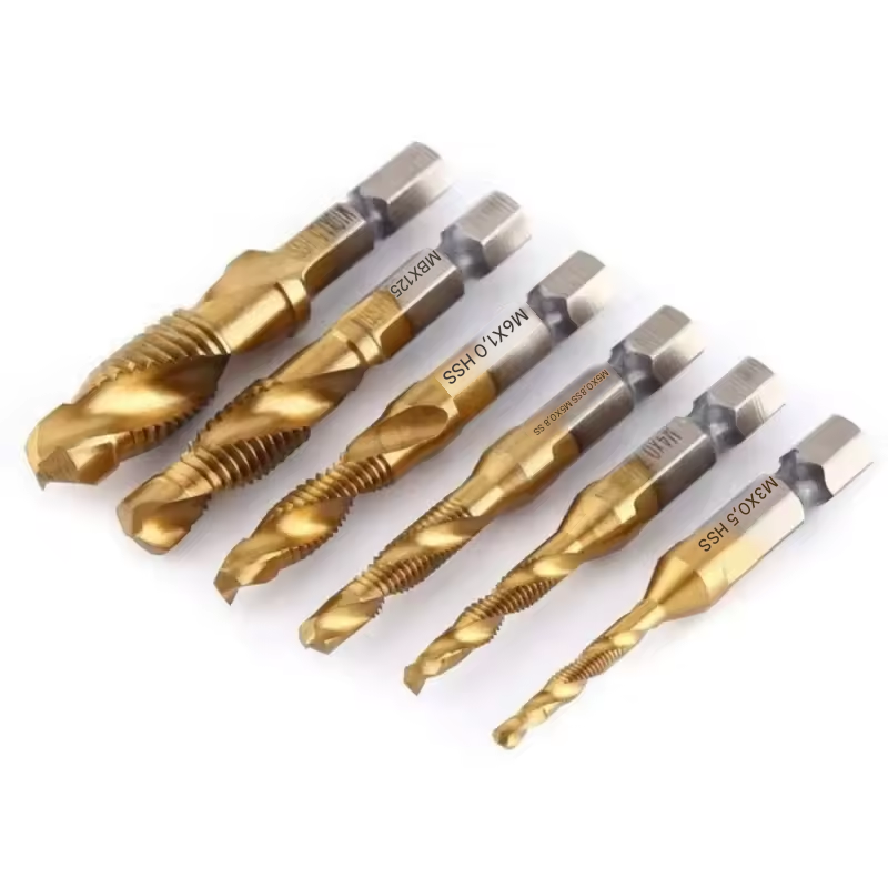 🔩 Kit de 6 Forets Tarauds HSS – Perçage & Taraudage de Précision