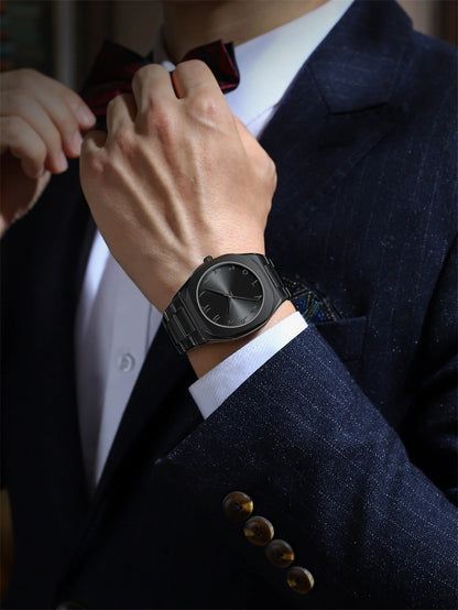 🖤 Montre Édition Islam Limitée en Chiffres Arabes – Élégance Noire & Minimalisme de Caractère