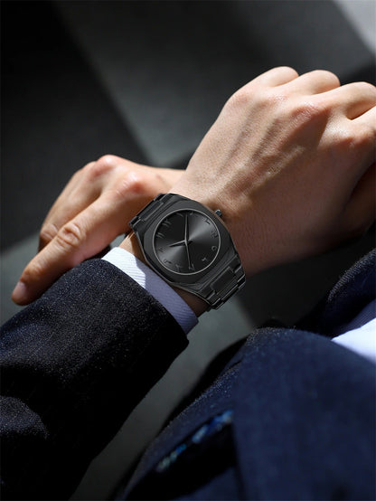 🖤 Montre Édition Islam Limitée en Chiffres Arabes – Élégance Noire & Minimalisme de Caractère