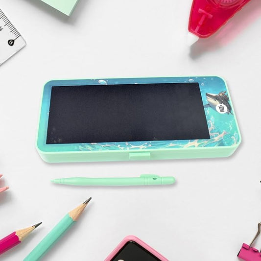 🖊️ Trousse scolaire multifonction – Design cartoon