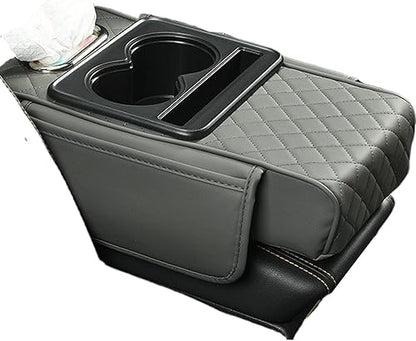 🛒 ACCOUDOIR DE VOITURE PREMIUM – AVEC PORTE-GOBELETS & RANGEMENTS