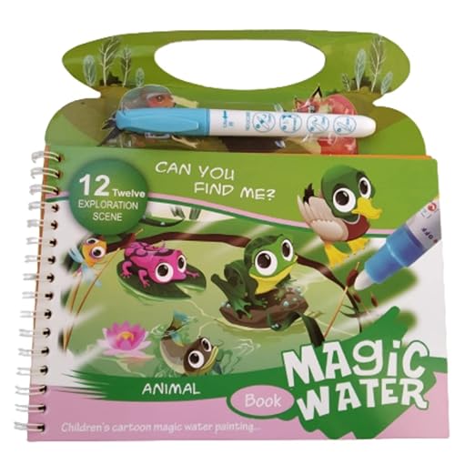 Livre Magique à l’Eau – Dessin Réutilisable pour Enfants 🎨💧