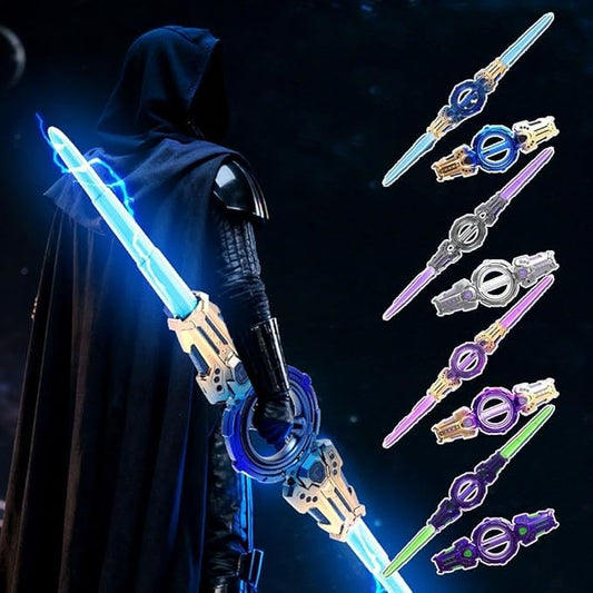 ⚔️✨ Bracelet Sabre Lumineux Rotatif – Rotation 360° & Lumières LED