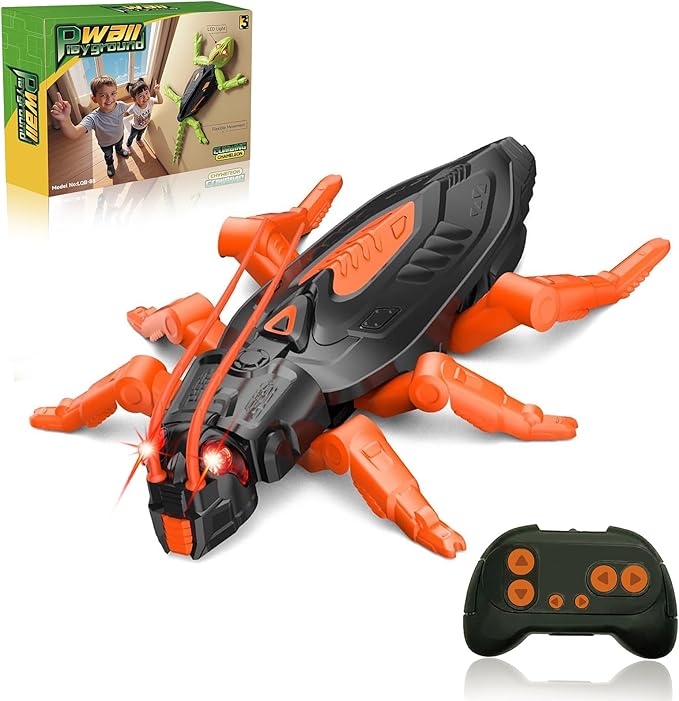 🦎🪳 Jouets Télécommandés “Wall Climbing” – Lézard & Cafard Rampants !