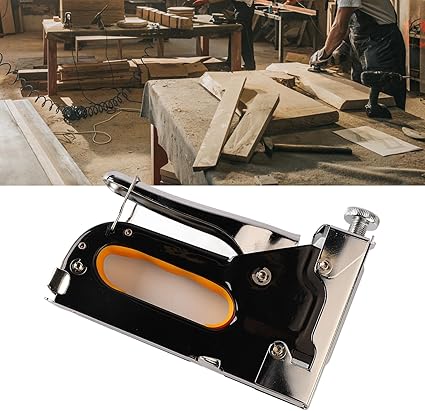 🔧 Agrafeuse 3-en-1 Manuelle Robuste – Idéale pour Meubles, Tapis, Menuiserie & Bricolage