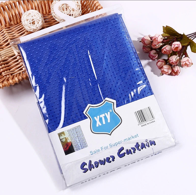 🚿 Rideau de douche en tissu gris et blanc dégradé Natouroum – imperméable et élégant