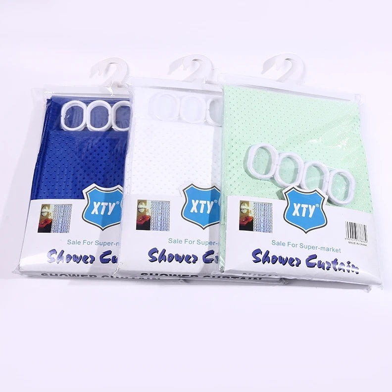 🚿 Rideau de douche en tissu gris et blanc dégradé Natouroum – imperméable et élégant