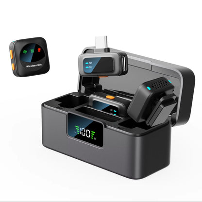 🎤 Microphone sans fil AI Intelligence Noise Reduction 2.4G