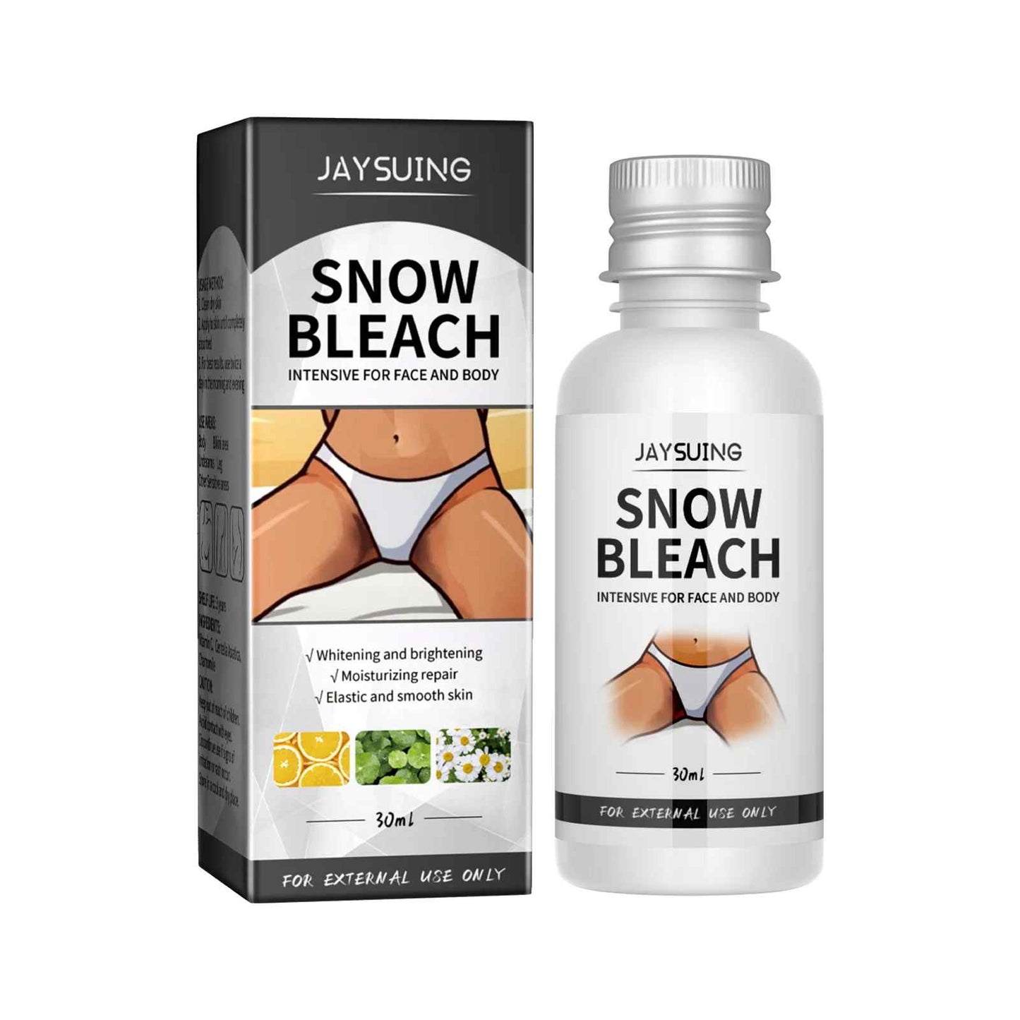 ❄️ Coffret SNOW BLEACH – Crème et Lotion Blanchissantes pour Visage et Corps