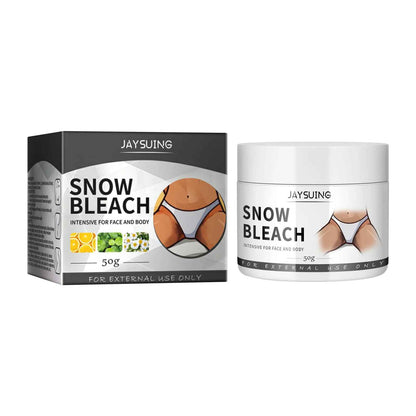 ❄️ Coffret SNOW BLEACH – Crème et Lotion Blanchissantes pour Visage et Corps