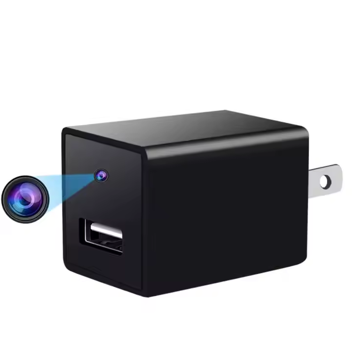 📹 Caméra Espion 1080P Discrète – Moniteur Bébé / Caméra de Sécurité Nounou – Format Chargeur USB