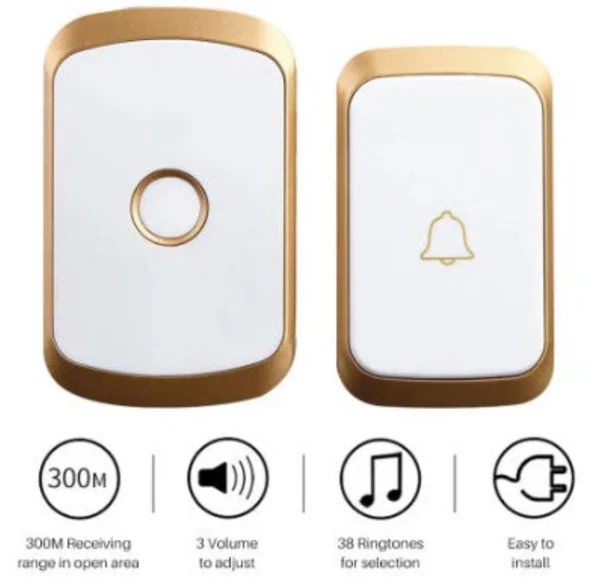 Sonnette sans fil avec récepteur