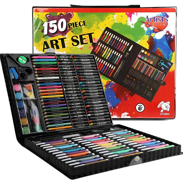 🎨 Kit de Dessin et Peinture 150 Pièces pour Enfants – Ensemble Artistique Complet pour Artistes en Herbe