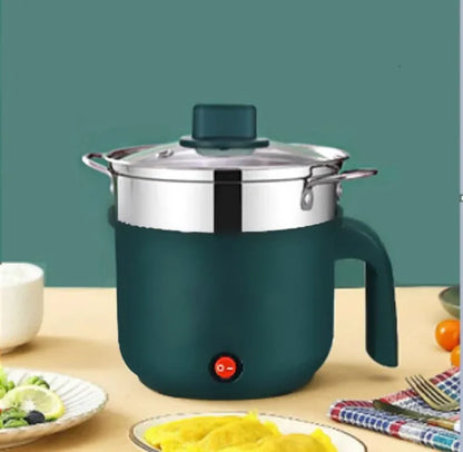 🍲 Marmite Électrique Multifonction 1,8 L – Revêtement Antiadhésif & Couvercle Inox
