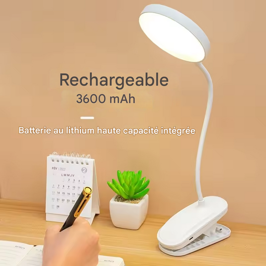 💡 Lampe LED à Pince – Rechargeable & Flexible | Lumière Polyvalente pour la Maison