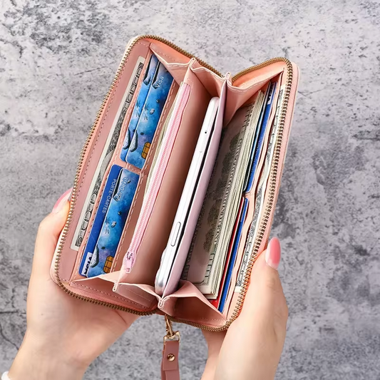 👛 Grand Portefeuille Multifonction – Élégant, Pratique et Sécurisé