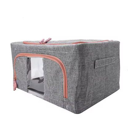 🧺 Boîte de Rangement Pliable en Tissu – Grande Capacité & Design Élégant