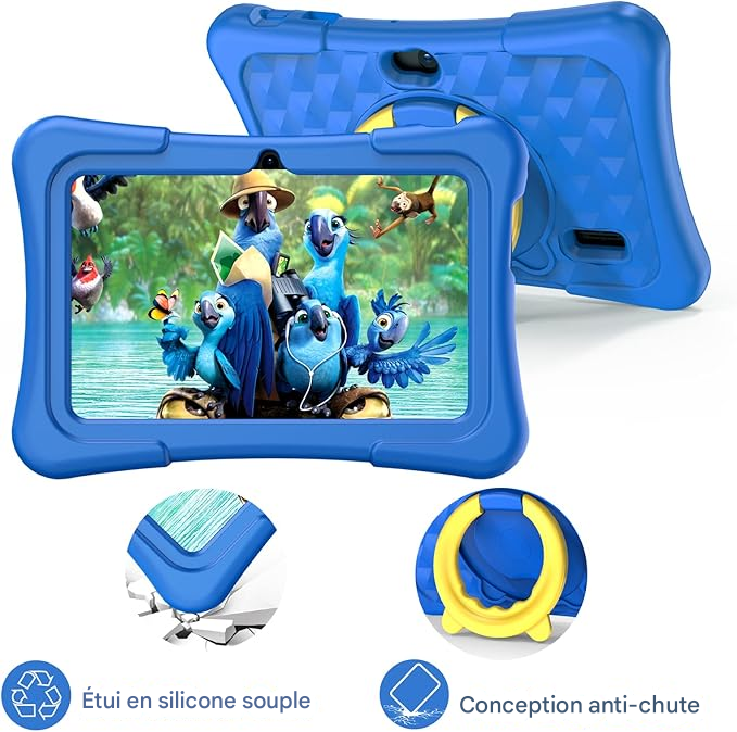 📱 Tablette éducative pour enfants SmartBarry B89Plus – Android 14.0, 7 pouces HD