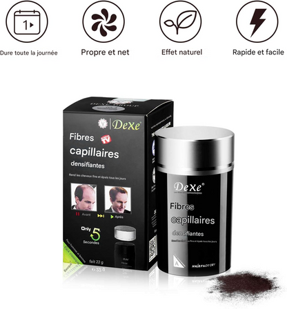 🌟 Poudre de Fibres de Kératine – Solution Instantanée Anti-Chute 🌟