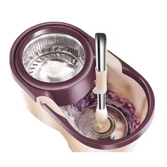 🧼🚿 Kit de Nettoyage Torsadé avec Seau Rotatif – Sols Impeccables sans Effort !